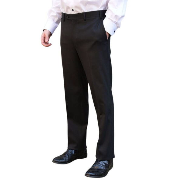 Canali Black Trousers side 1