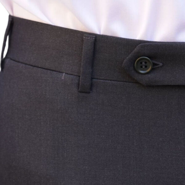 Canali Charcoal Trousers closeup