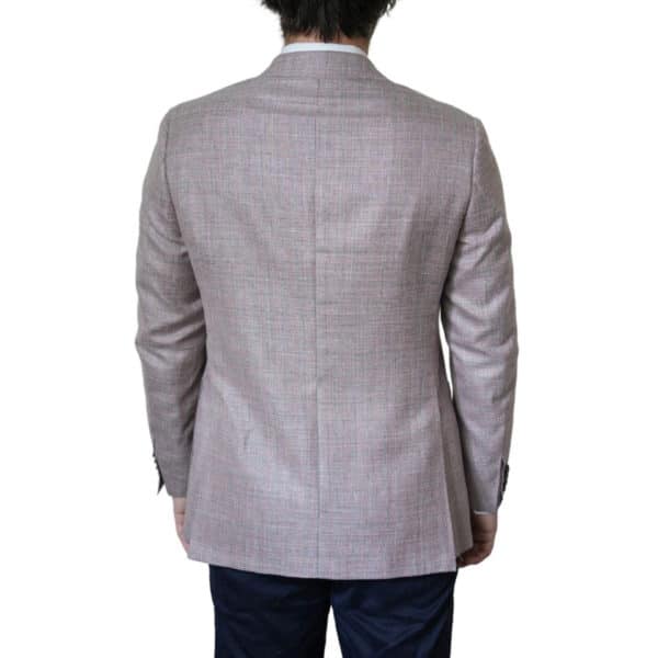 Canali Kei Silk Wool Mix Pink Jacket