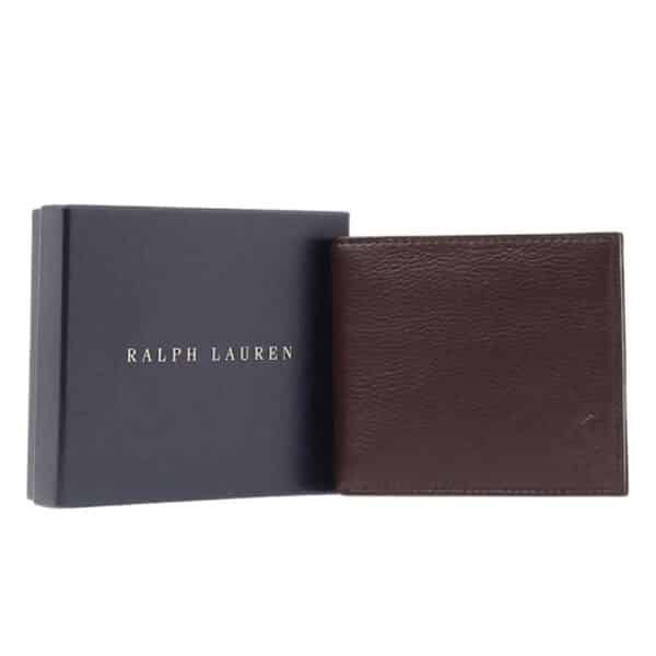 POLO RALPH LAUREN BROWN LEATHER WALLET