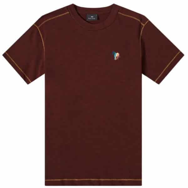 Paul Smith Burgundy T Shirt Front