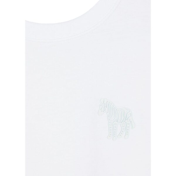 Paul Smith White T Shirt Rub Logo Close