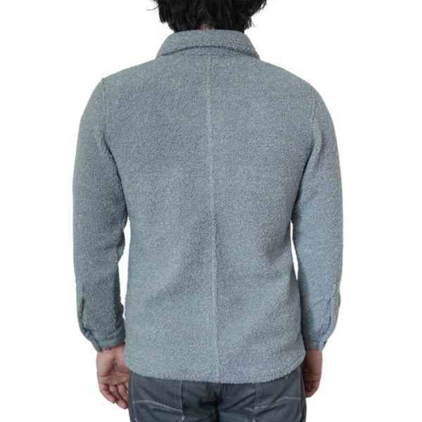 sand fleece jacket grey back