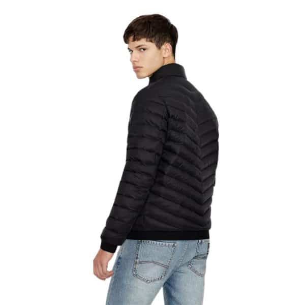 Armani Exchange Nylon Down Black Puffer Jacket Back