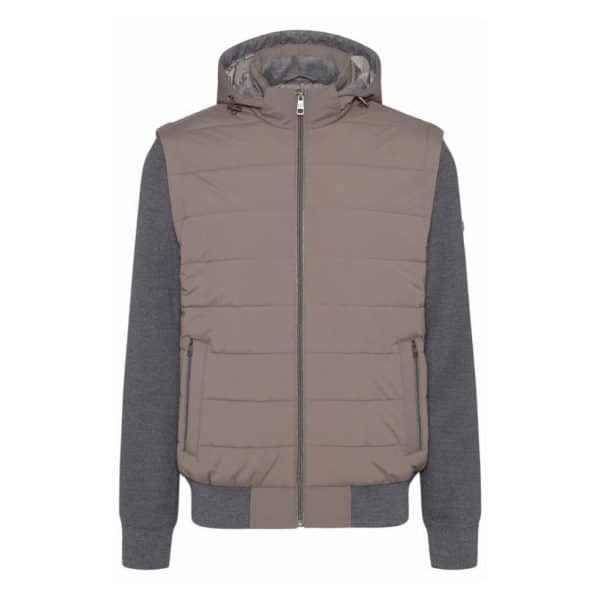 Bugatti Heavy Knit Beige Hybrid Jacket