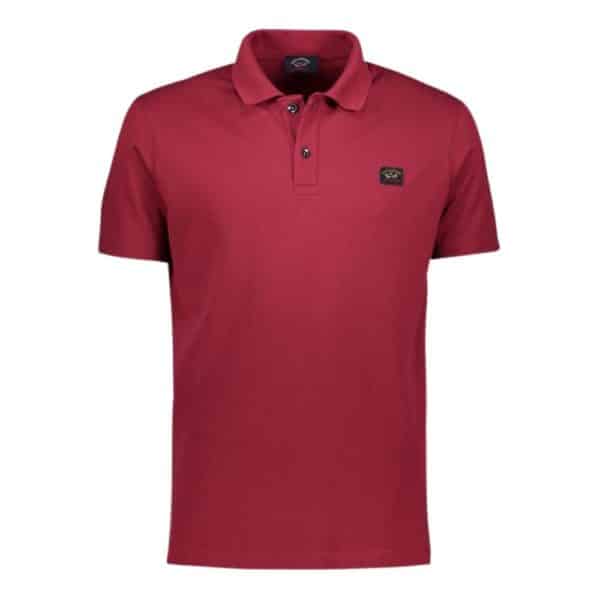 Paul Shark Organic Cotton Pique Dark Wine Polo