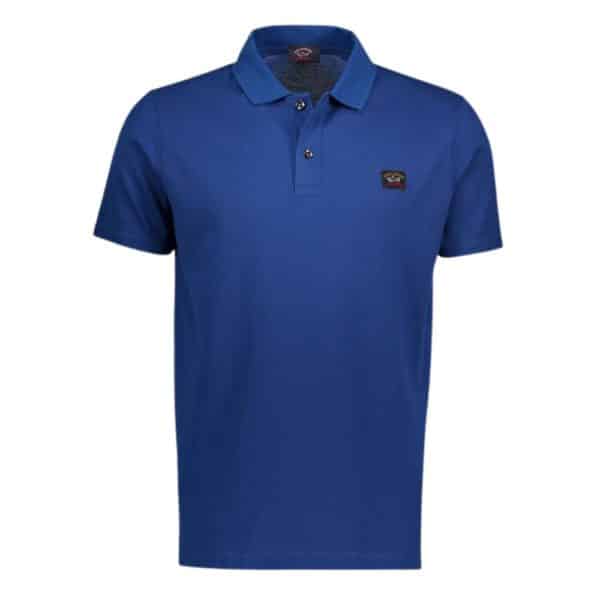 Paul Shark Organic Cotton Pique Royal Blue Polo