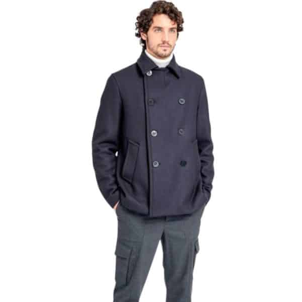 Paul Shark Wool Navy Peacoat 2