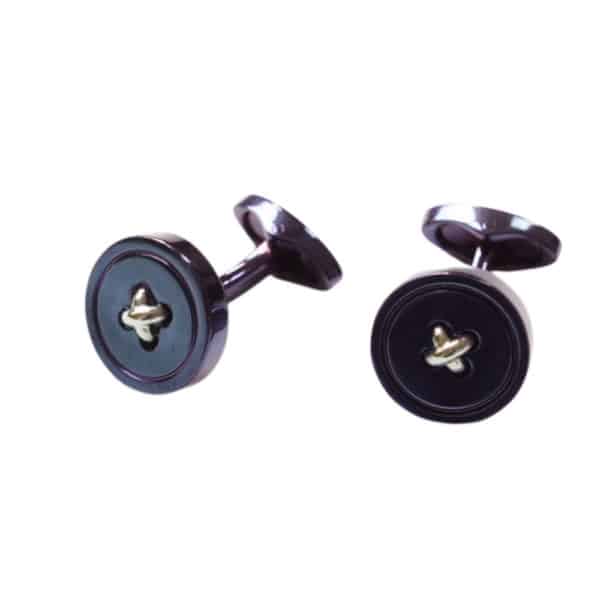 VERITAS METALLIC PURPLE CUFFLINKS