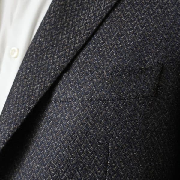 Canali Wool Chevron Brown Jacket 4