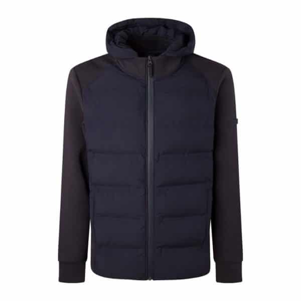 Hackett Removable Hood Navy Hybrid Jacket