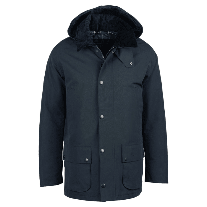 Barbour Winter Ashby Navy Jacket | Menswear Online