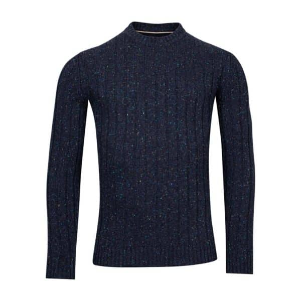 Baileys Speckled Navy Crew Neck Jumper