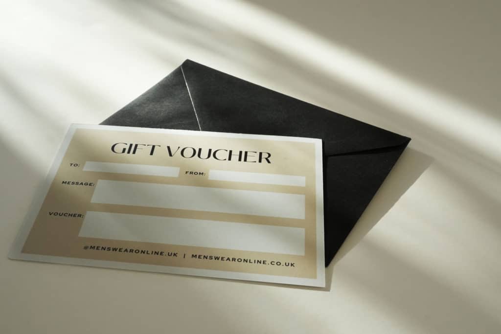 Menswear Online gift voucher 3