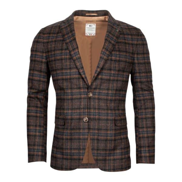 Giordano Robert Brown Window Check Jacket