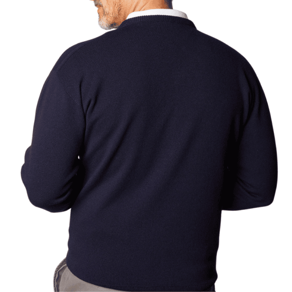 Glenbreae Navy Crew Neck Rear