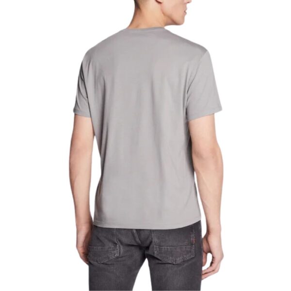 Armani Exchange Organic Cotton Regular Fit Graphic Grey T Shirt 2