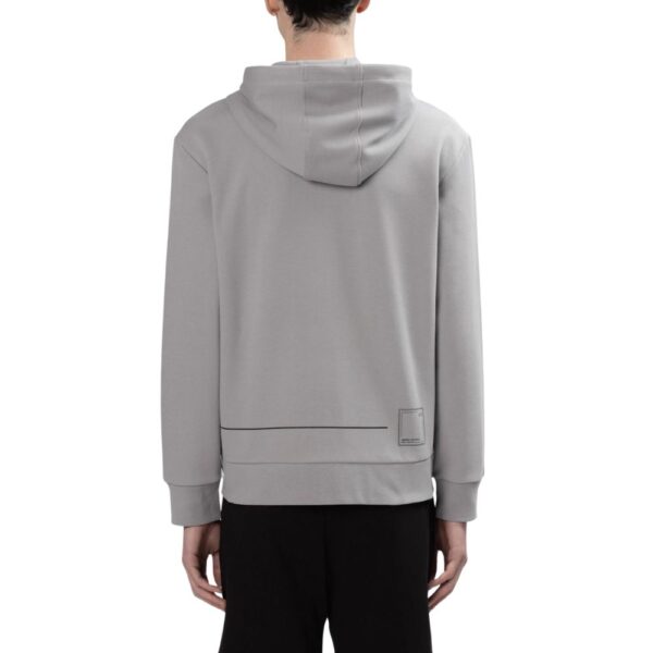 Armani Exchange Sport Strip Zip Up Grey Hoodie