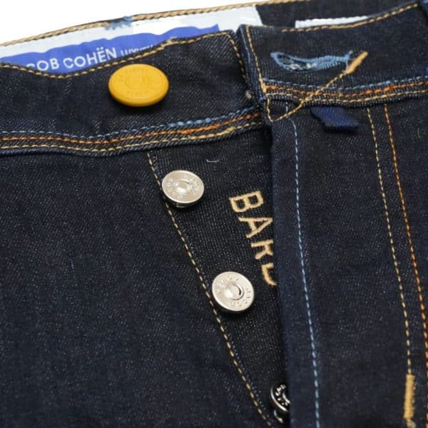 Jacob Cohen JC Icon Yellow Badge Stretch Dark Blue Jeans 1