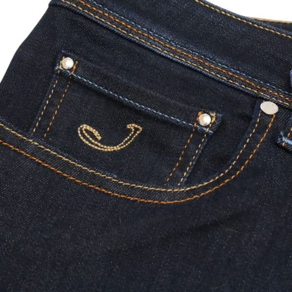 Jacob Cohen JC Icon Yellow Badge Stretch Dark Blue Jeans 2