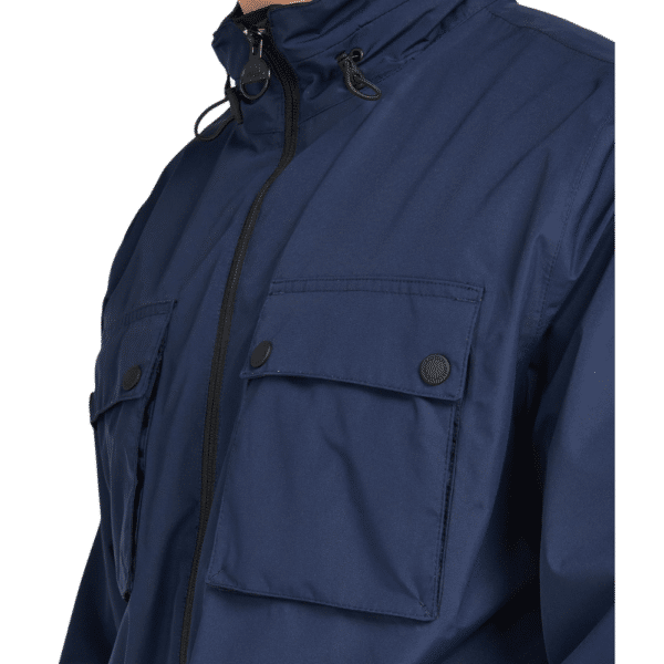 Barbour Obel Navy Side