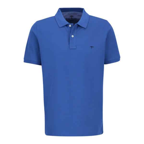 Fynch Hatton Cotton Bright Ocean Polo Shirt