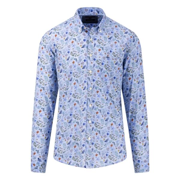 Fynch Hatton Long Sleeve Floral Printed Shirt Menswearonline