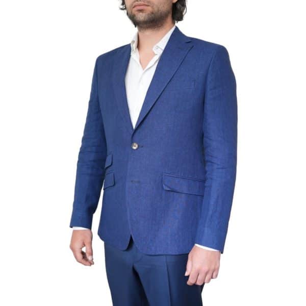 Warwicks Angelico 100 Linen Royal Blue Jacket 1