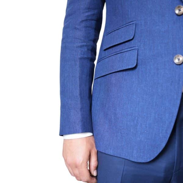 Warwicks Angelico 100 Linen Royal Blue Jacket 5