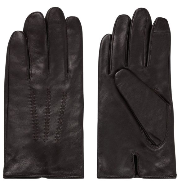 BOSS Brown Hainz Gloves Pair