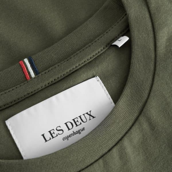 Les Deux Norregaard Olive NightOrange T Shirt 4