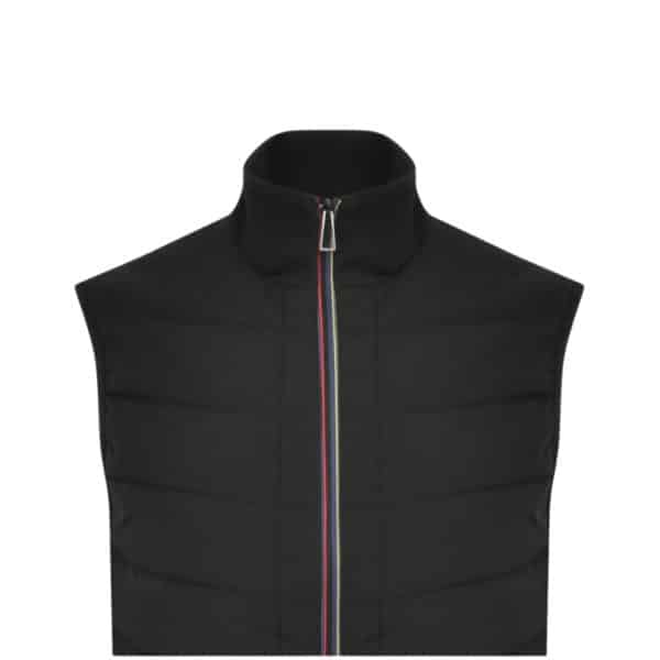 Paul Smith Mixed Media Lightweight Black Gilet 2