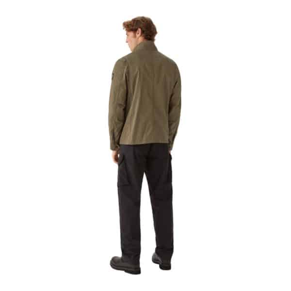 Belstaff Draker Cotton Blend Gabardine True Olive Jacket 3