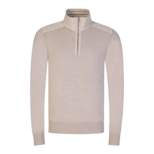 Belstaff Kilmington Moonbean Quarter Zip Jumper