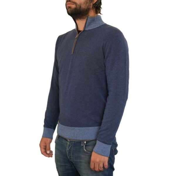 CODICE INDIGO BLUE HALF ZIP JUMPER2