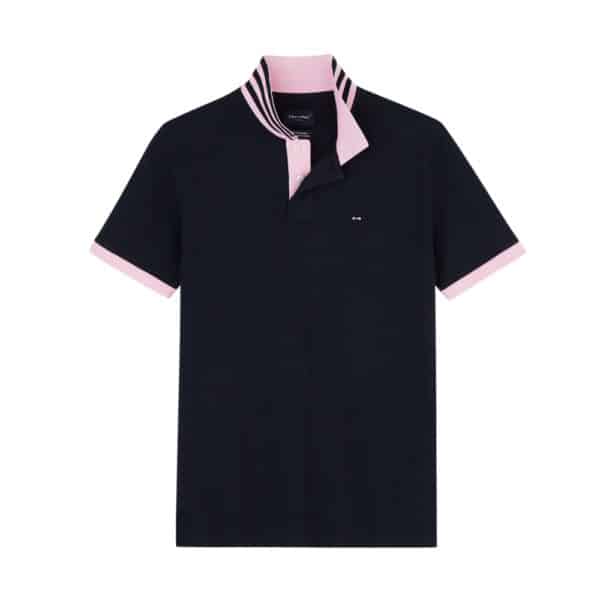 Eden Park Pima Cotton Contrasting Accents Navy Polo