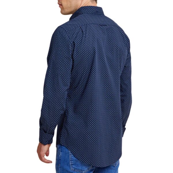 GANT SLIM FIT BLUE MICRO PATTERN SHIRT