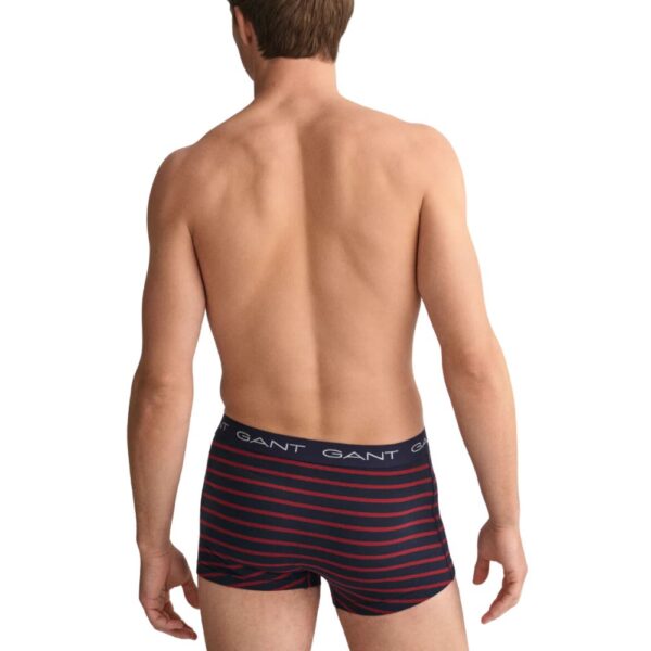 STRIPE PLAIN COTTON SSTRETCH JERSEY TRUNKS PACK OF 3 EVENING BLUE 2