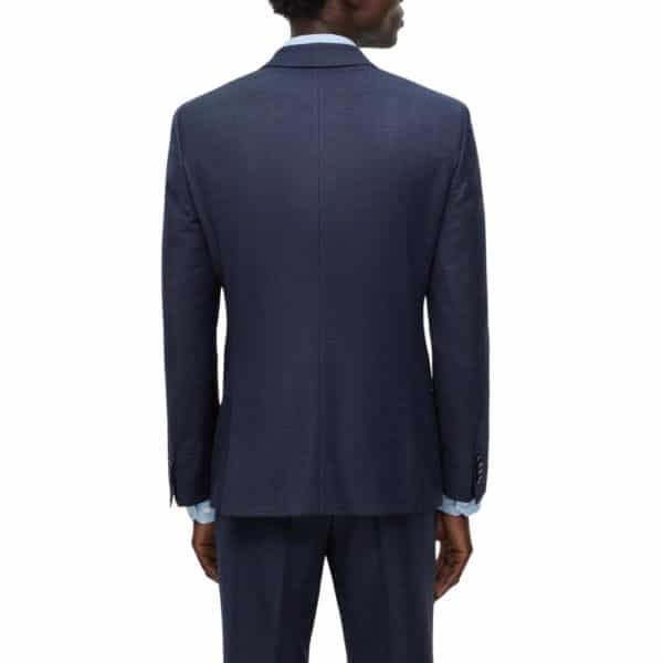 Boss 2p Plain Check Dark blue Suit 3