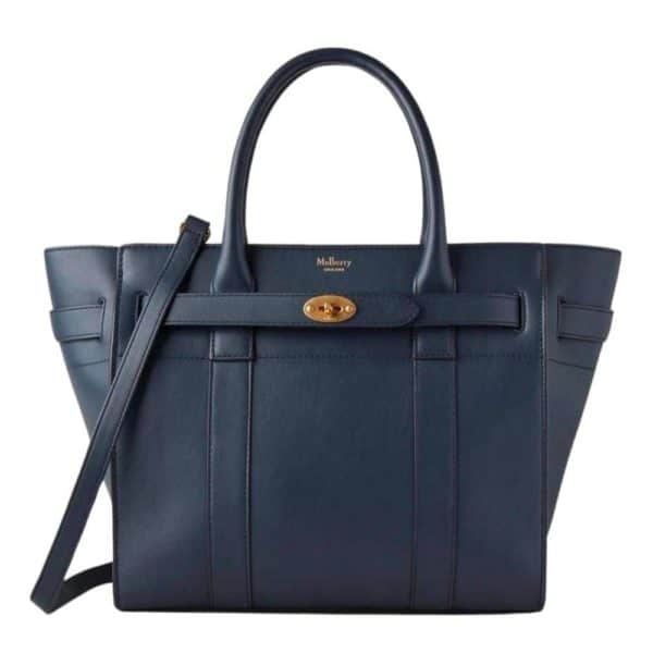 MULBERRY SMALL ZIPPED BAYSWATER NIGHT SKY MICRO CLASSIC GRAIN 1