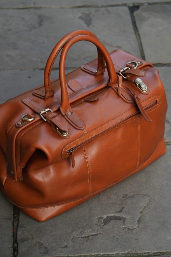 Tan holdall bag Warwicks