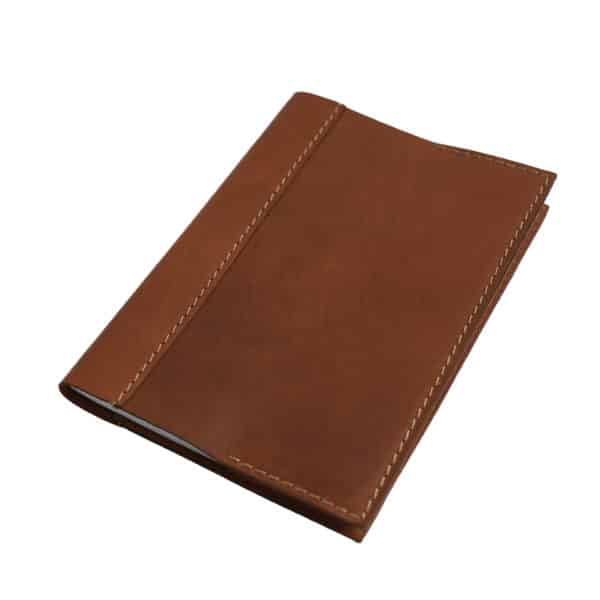 WARWICKS HERITAGE LEATHER TAN BOOK COVER 1 2