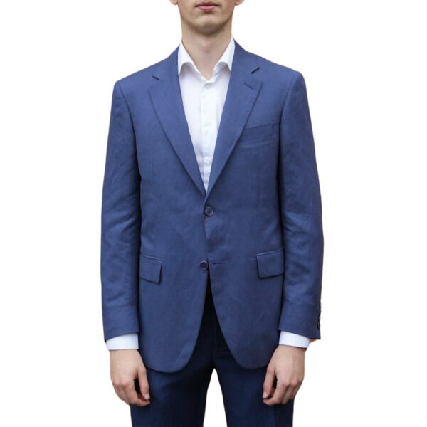 CANALI Charcoal Pinpoint Suit front