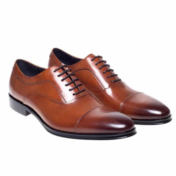 JOHN WHITE GUILDHALL TAN CAPPED OXFORDS 1