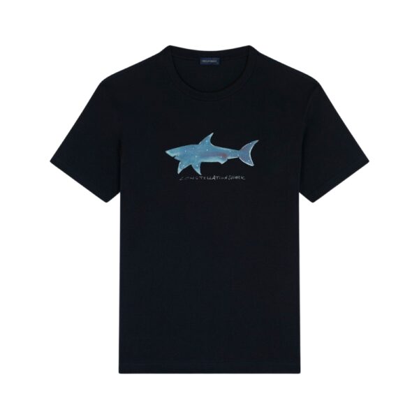 Paul Shark Limited Edition Art Print Organic Cotton Navy T Shirt