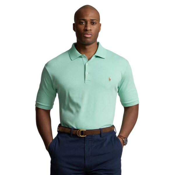 Polo Ralph Lauren Custom Slim Fit Soft Cotton Green Polo Shirt 2