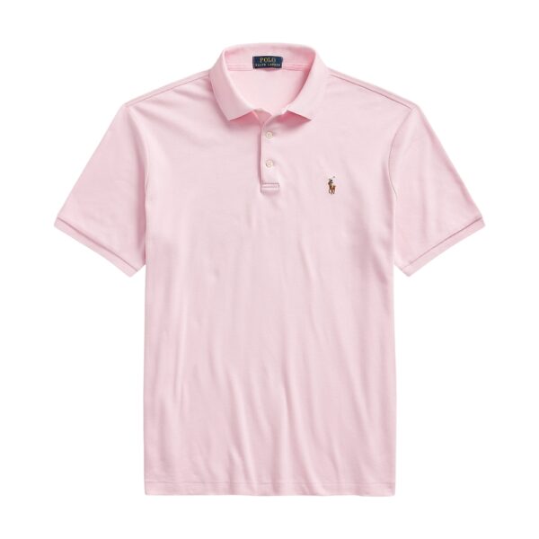 Polo Ralph Lauren Custom Slim Fit Soft Cotton Pink Polo Shirt