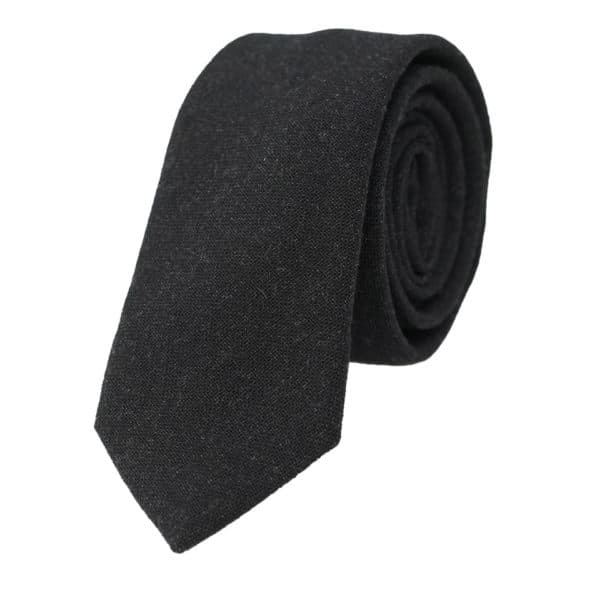 Warwicks Silk Plain Fine Knit Navy Tie 1 1