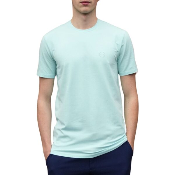 Armani Exchange Basic Crew Neck Pale Green T Shirt