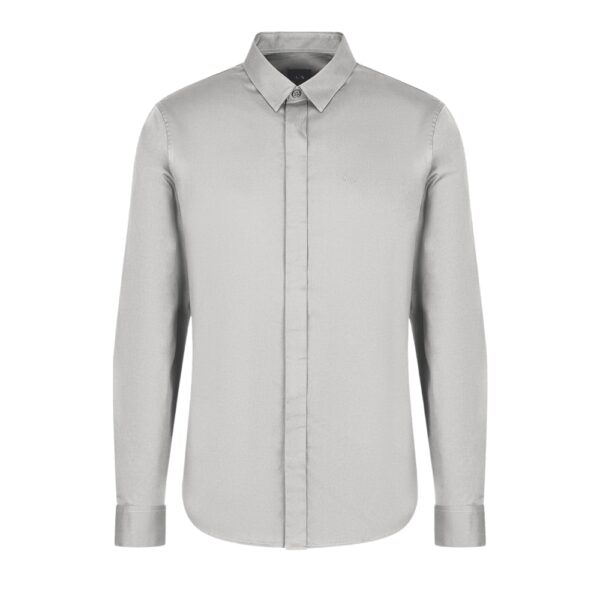 Armani Exchange Concealed Button Front Quarry Shirt